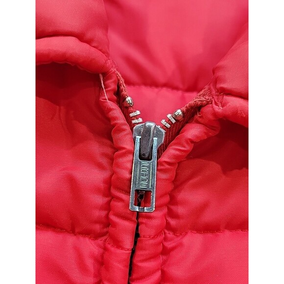 Vintage Red Puffer Jacket Detroit Diesel Allison Cap'n Jac Men's Size Large - Picture 5 of 16